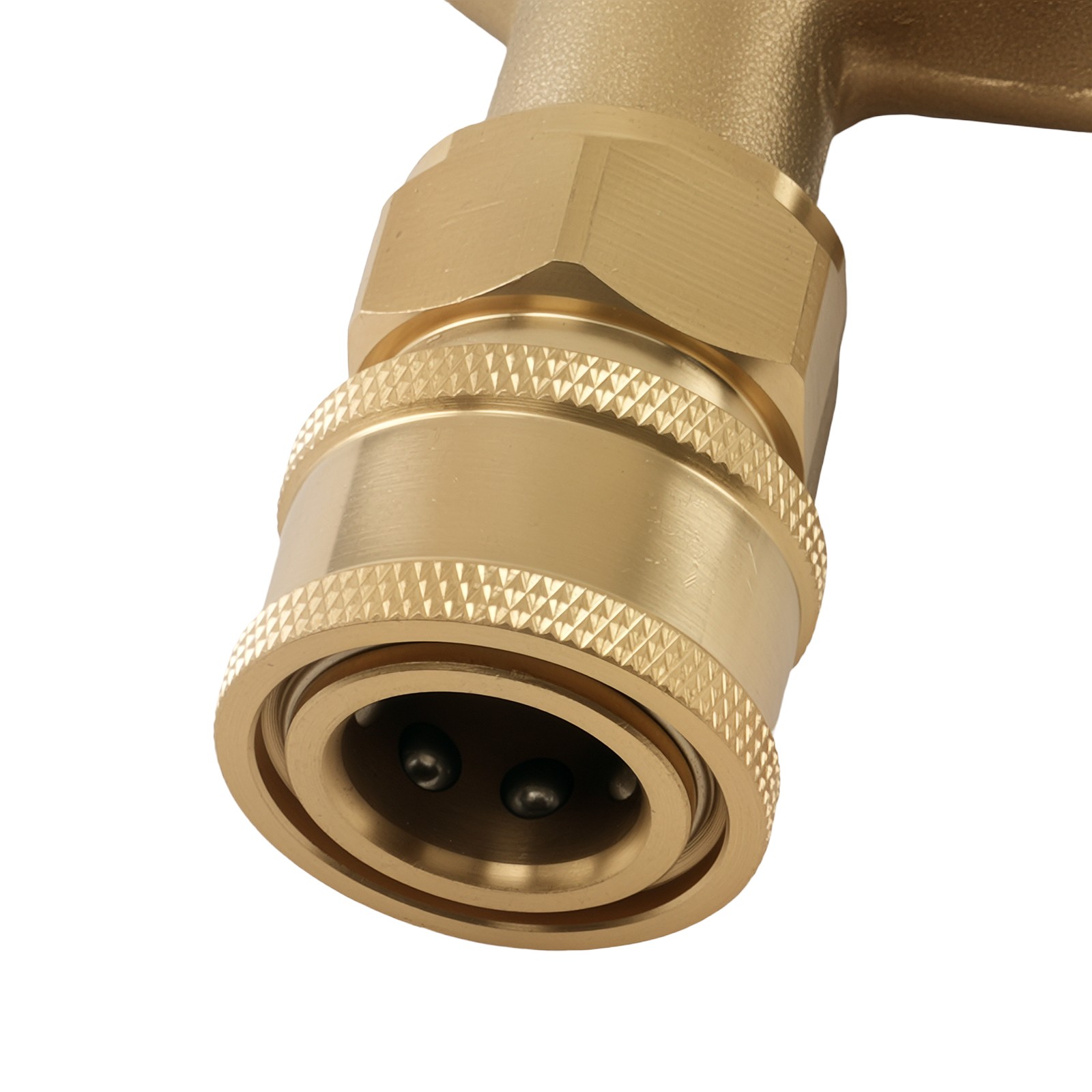 Brass Adapter Pressure Washer Tee Y-Shape Dual Gun 3/8” Quick Connect 5000 PSI