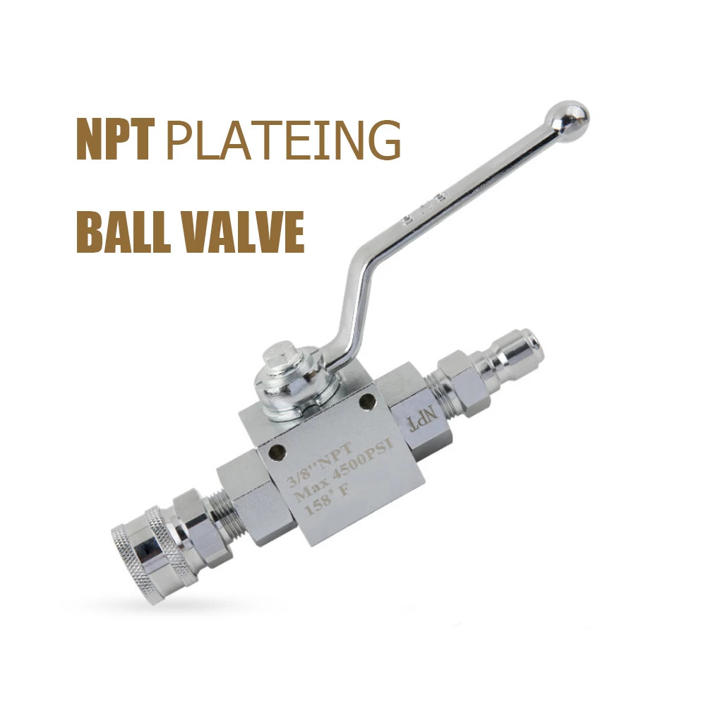 3/8″ Ball Valve Comet General AR Pressure Washer Ball Valve 4500 psi w/ Fittings