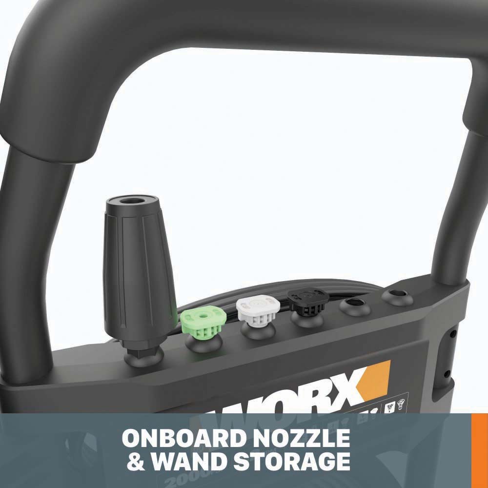 WG607 WORX 13 Amp Brushless 2000 PSI Electric Pressure Washer (1.2 GPM)