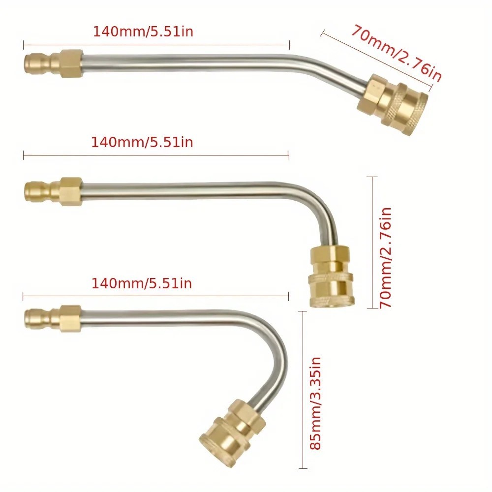 35cm High Pressure Elbow Washer Gutter Cleaner Lance/Wand 1/4″ Quick Connect USA