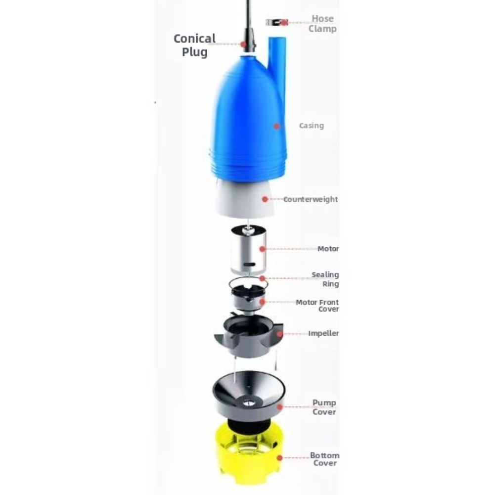 12V Portable External Water Pump with Debris Filter for RV and Tank Use