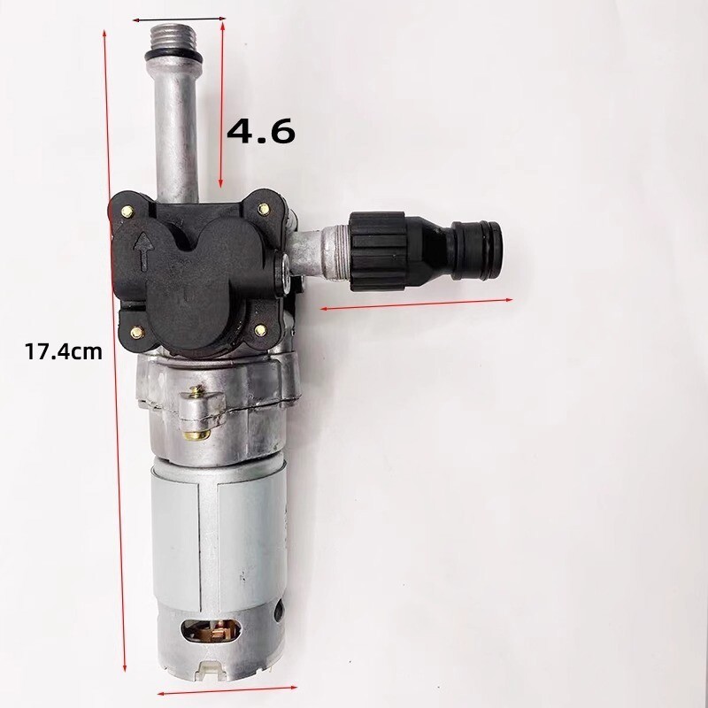 21V Cordless High Pressure Cleaner Water Gun Motor Zinc Alloy Plunger Pump