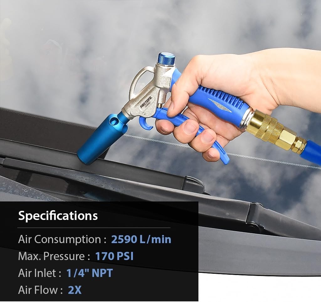 91.5 CFM High Performance Air Blow Gun with Adjustable Air Flow