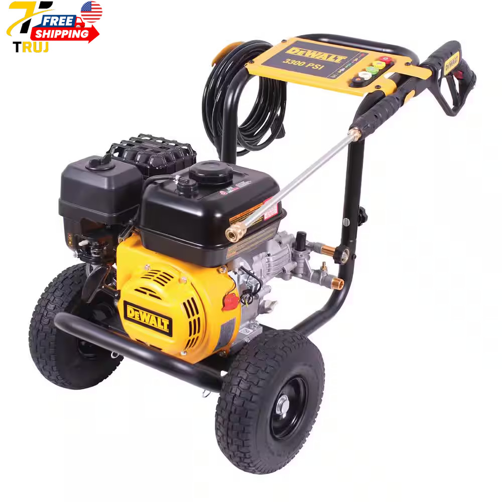 3300 PSI 2.4 GPM Cold Water Gas Pressure Washer with 208Cc Engine