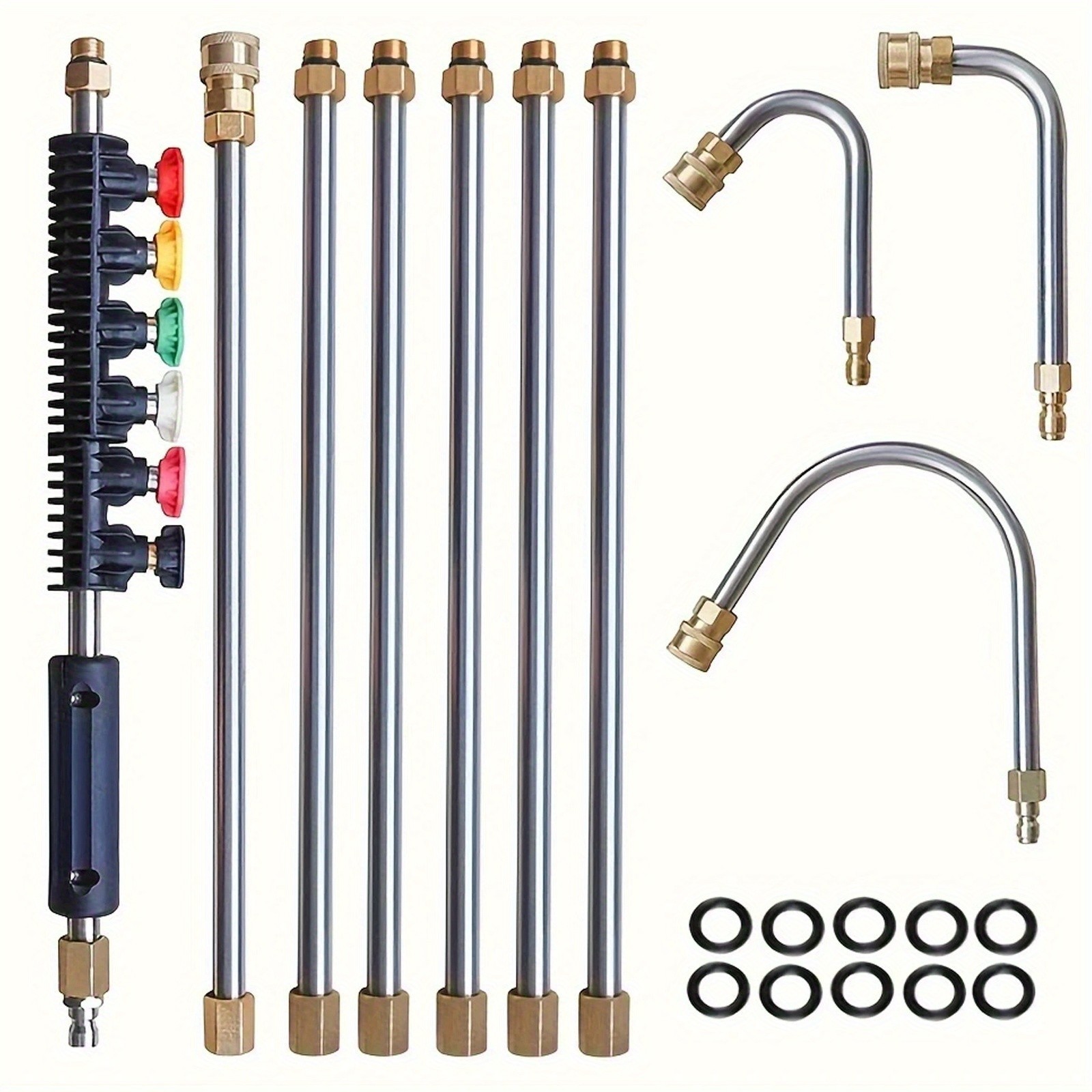 High Pressure Washer Wand Kit – Multi-Use for Roof, Car & Gutter Cleaning