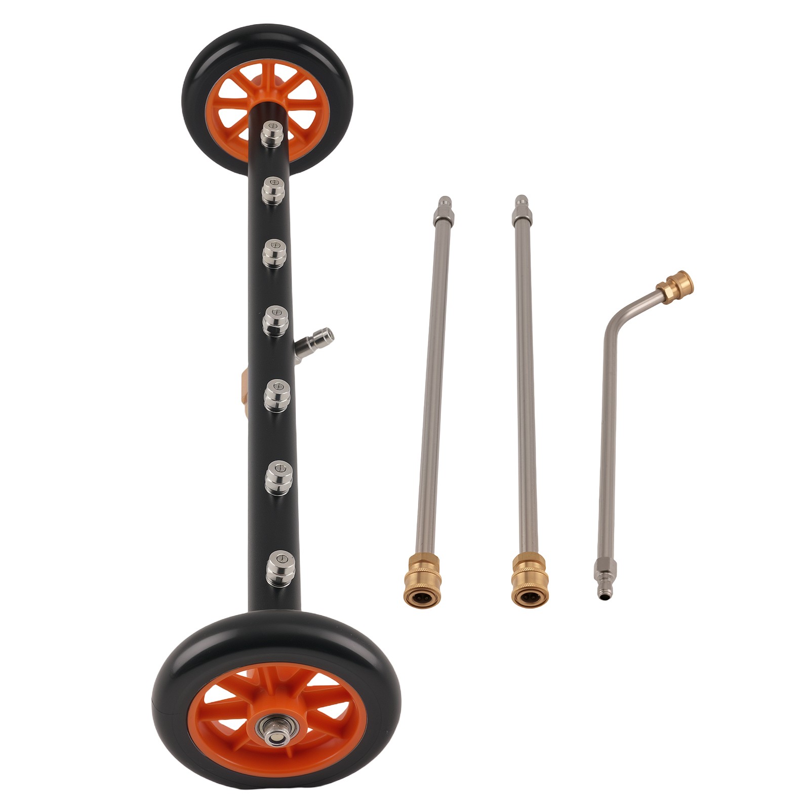 24″ Pressure Washer Undercarriage Cleaner Water Broom Quick Connect Attachment