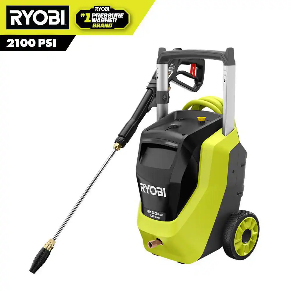 2100 PSI 1.2 GPM Cold Water Corded Electric Pressure Washer with Foamer
