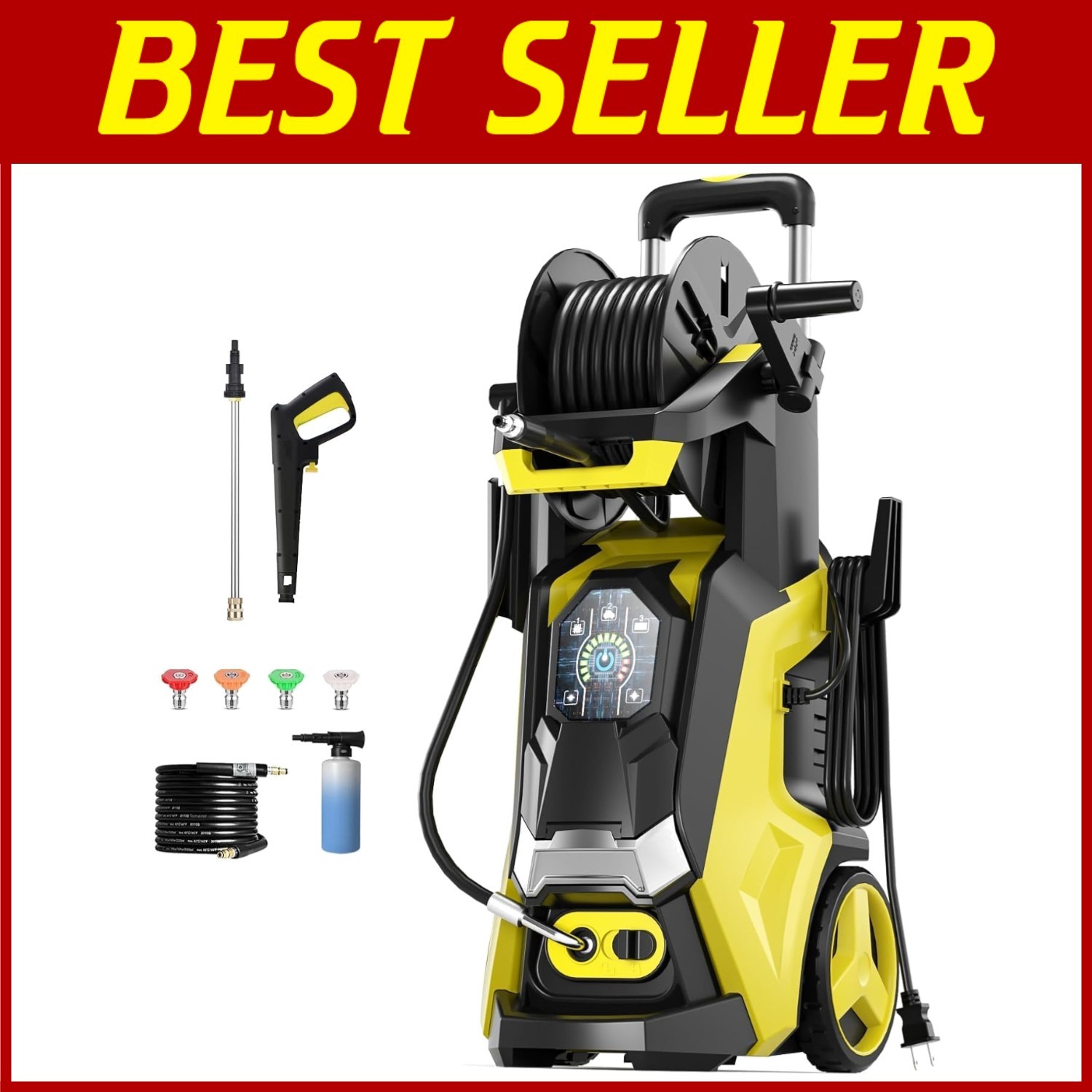 Portable 5000PSI Power Washer w/ Touch Screen