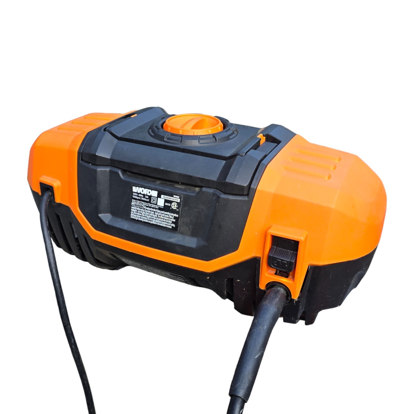 WORX WG601 1500 PSI 1.2 GPM Electric Pressure Washer 13A, with Multiple Nozzles