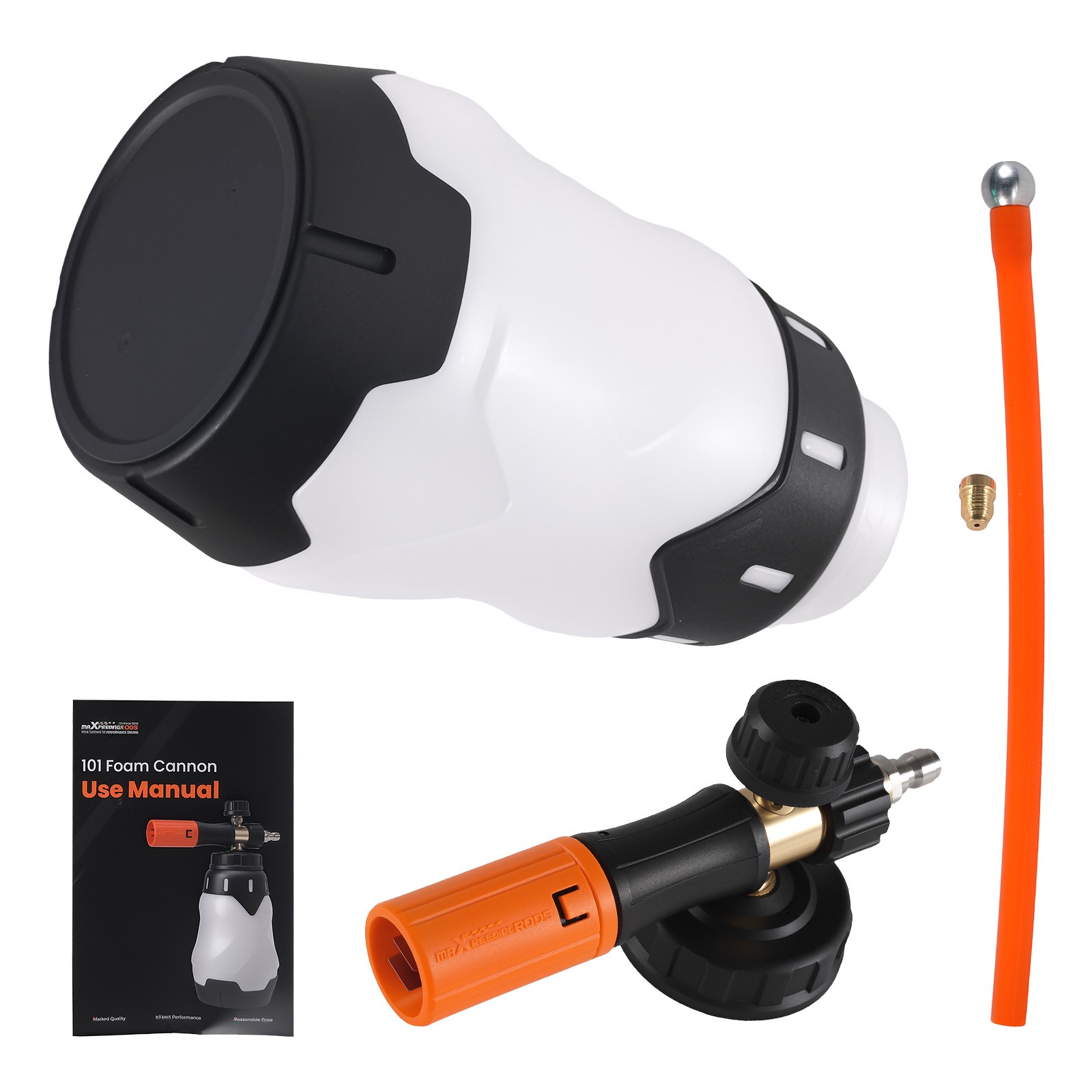 Foam Cannon 1.3L for Pressure Washer Thick Snow Foam 1/4″ Quick Connect
