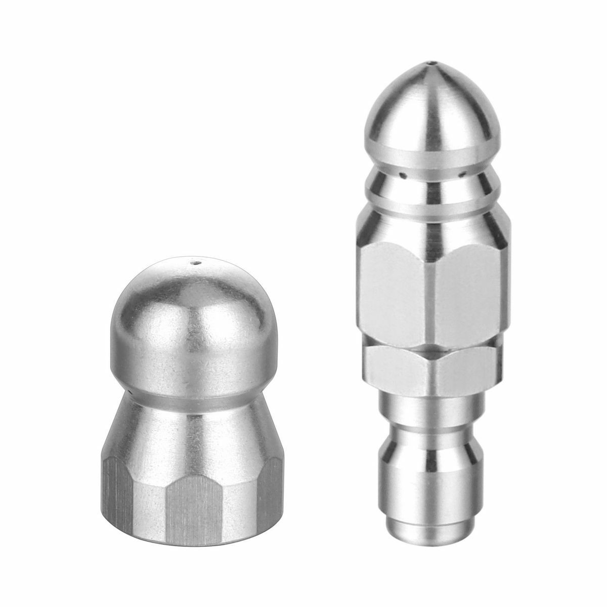 1/4” 3/8″ Sewer Jetter Rotating Nozzle for Pressure Washer Connect for Drain