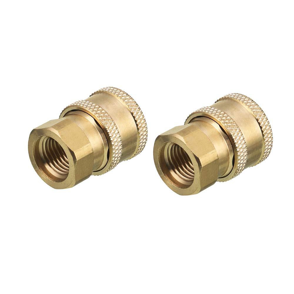 Pressure Washer Coupler Brass Fittings 1/4 Inch Quick Connect to Female NPT 5…