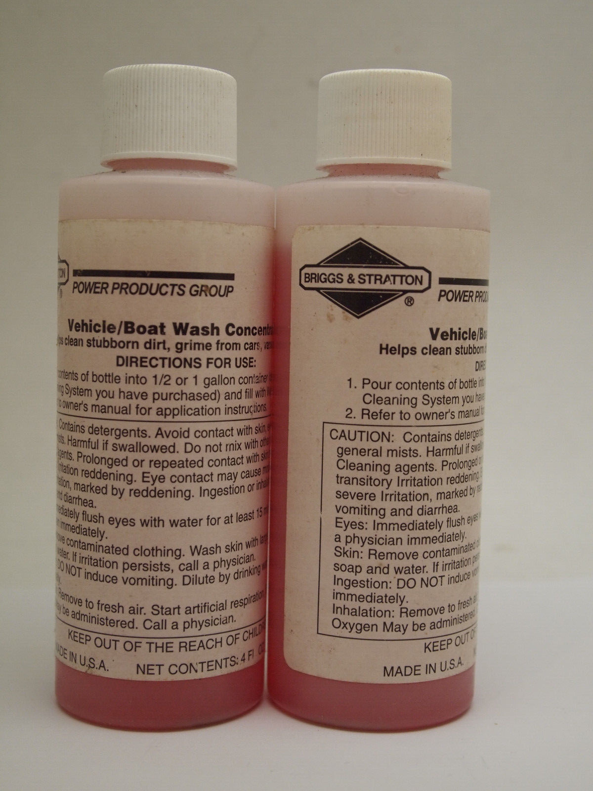 2pc Briggs & Stratton Pressure Washer Concentrate Vehicle Boat Wash
