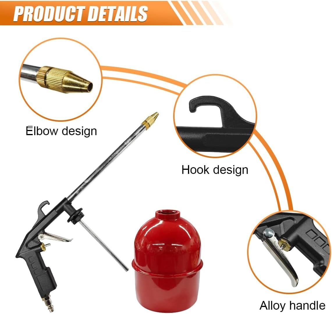 Car Air Engine Cleaning Spray Gun, High-Pressure Air Nozzle Blow Gun with 1-L…
