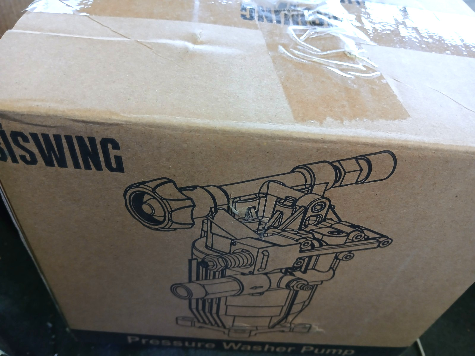 Biswing Horizontal Pressure Washer Pump 3/4″ Shaft Axial 3400 PSI 2.5 GPM 6.5-7H