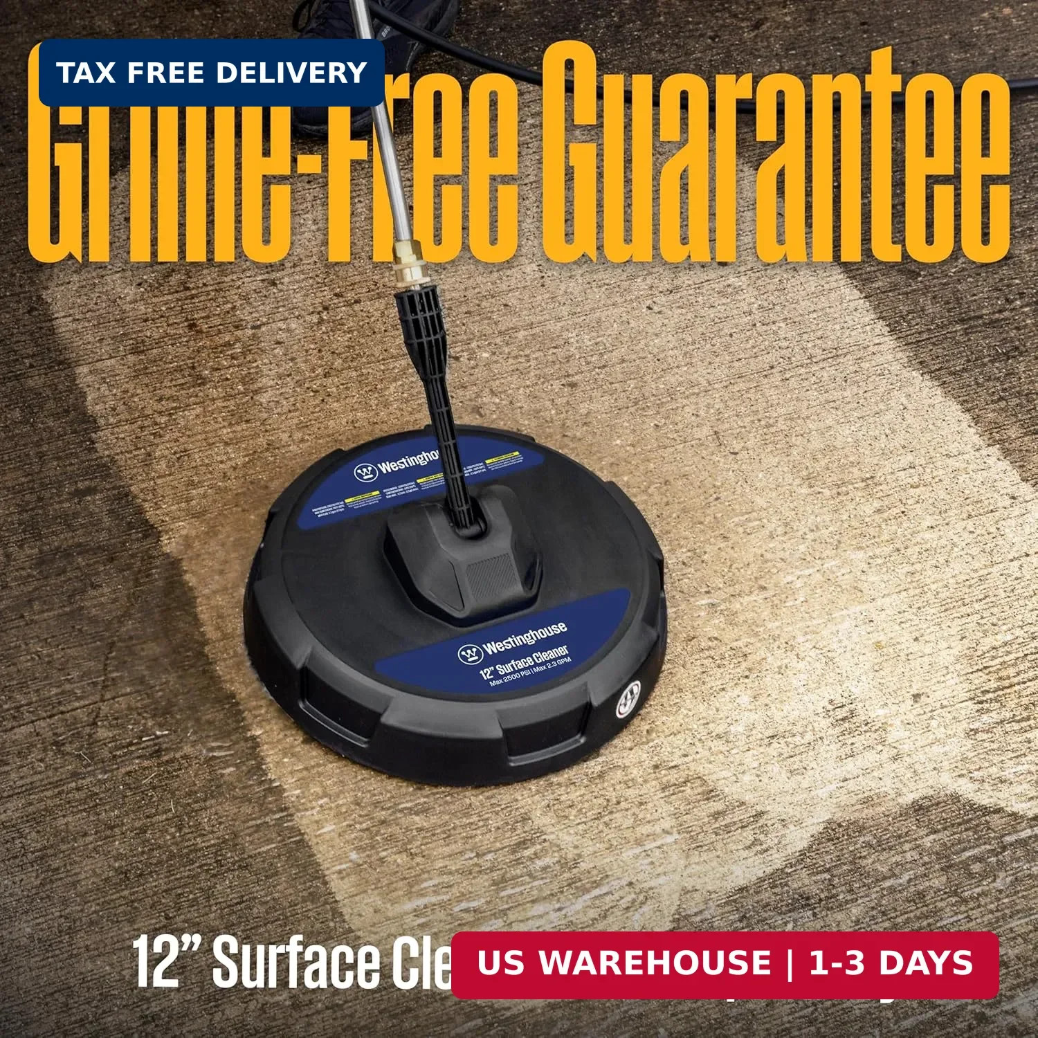 Westinghouse ePX3100 Electric Pressure Washer, 2300 Max PSI 1.76 Max GPM with An
