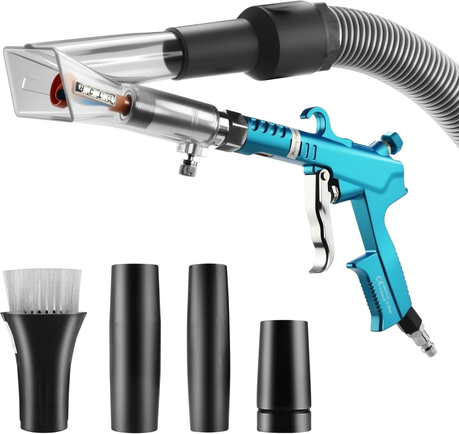 2IN1 Car Interior Detailing Air Blow Gun & Vacunm Gun with Adjustable Air Flow N
