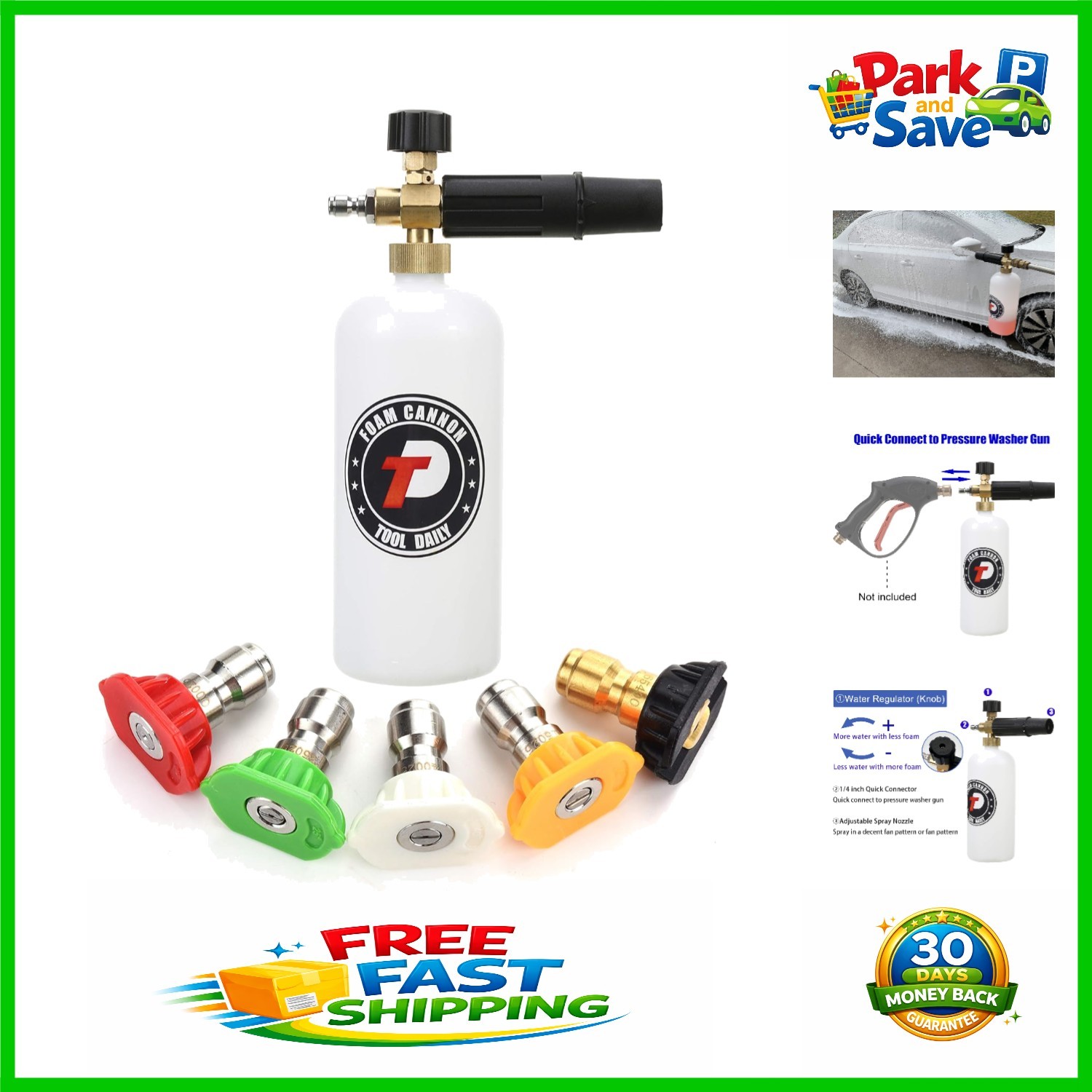 High-Pressure Foam Cannon & Nozzle Set – Customized Cleaning Solution