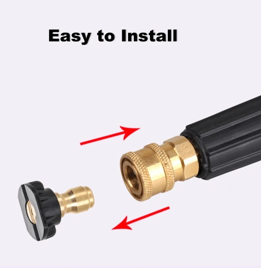 5pcs Pressure Washer Spray Tips Nozzles High Power Kit Quick Connect 1/4″ Set