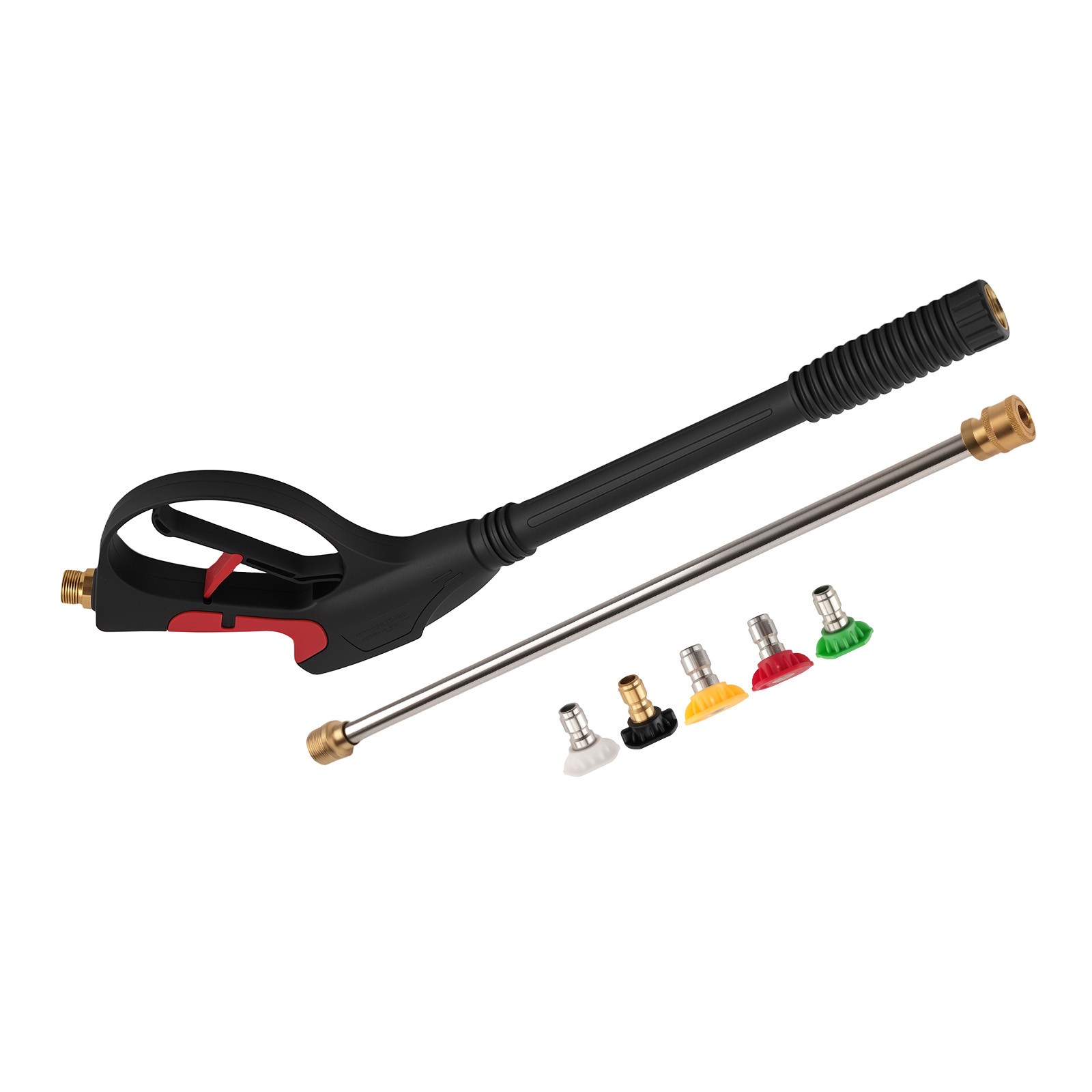 Heavy Duty High Pressure Car Power Washer Spray Gun Wand Lance Nozzle Tips
