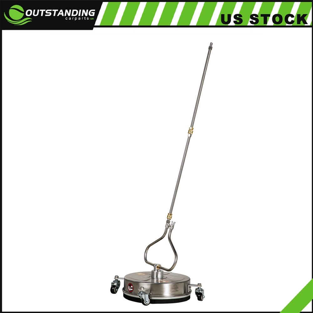 13.7″ Pressure Washer Surface Cleaner w/ 4 Wheels Stainless Steel Brand New