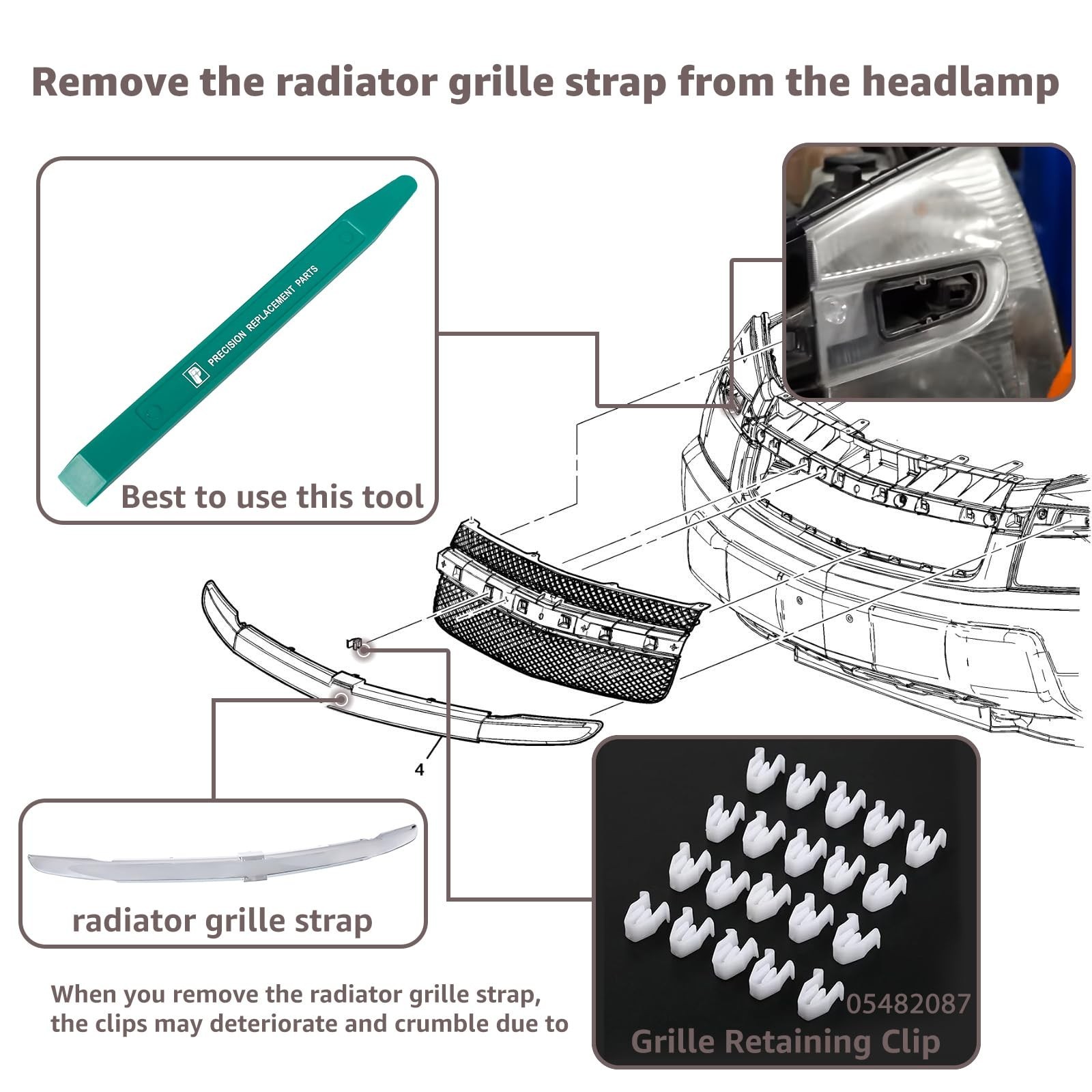 Headlight Assembly Fit For 2005 2006 2007 2008 2009 Chevy Equinox SUV, 1x Pai…