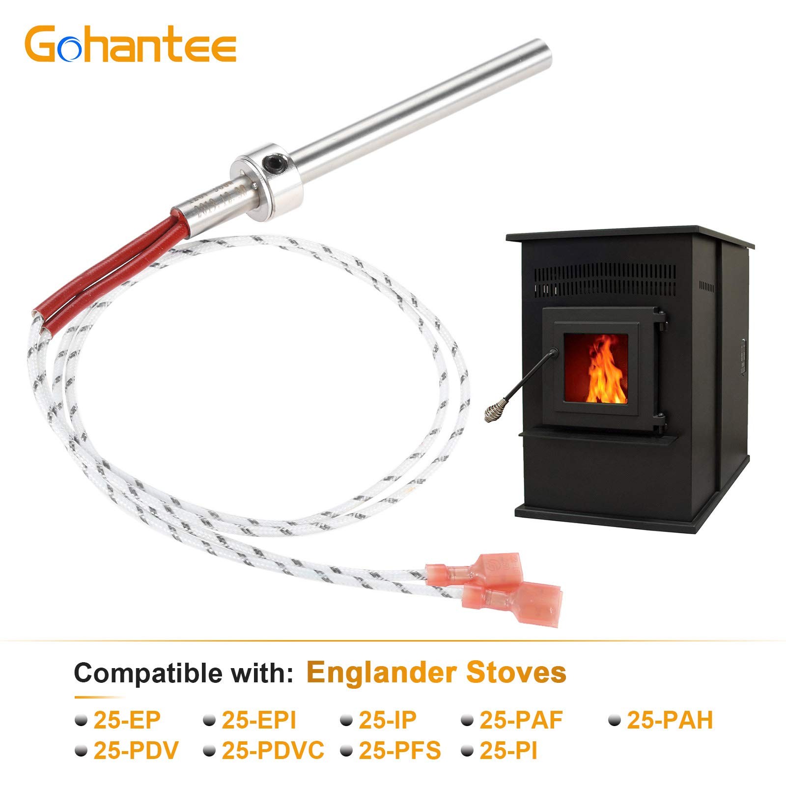 gohantee PU-CHA Igniter Compatible with Englander Pellet Stove 25-PDVC,…
