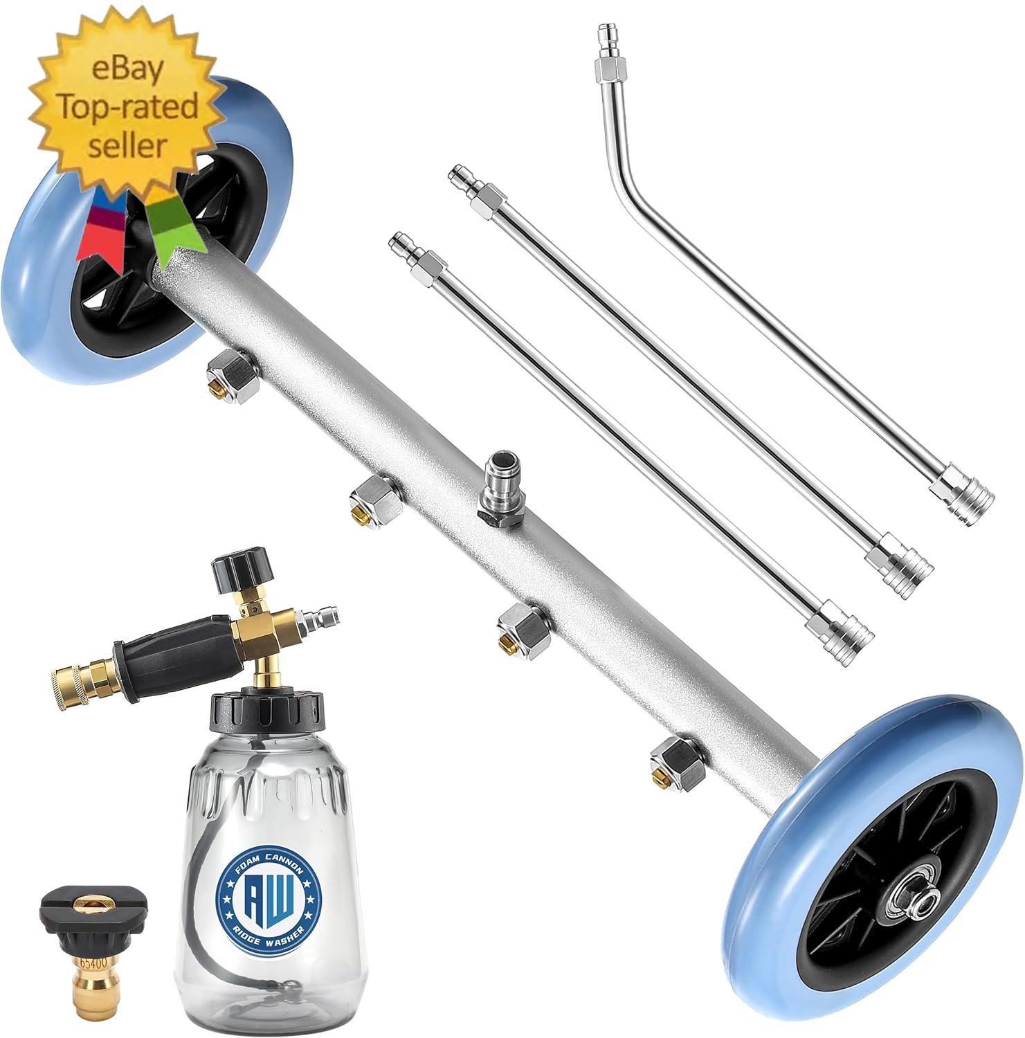 Pressure Washer Undercarriage Cleaner, 16 Inch Undercarriage Washer with Foam Ca
