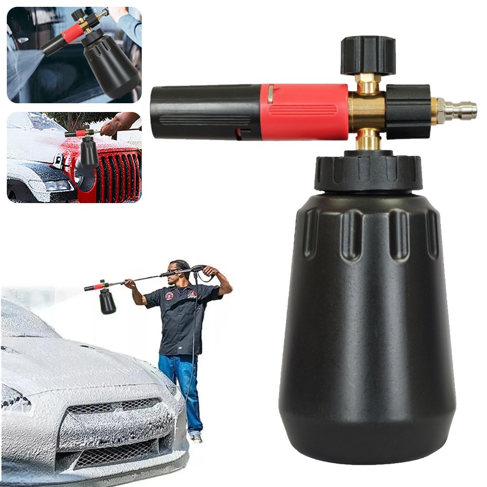 Foam Cannon up to 4000 PSI, Pressure Washer Foam Cannon with 1/4” Quick Connect