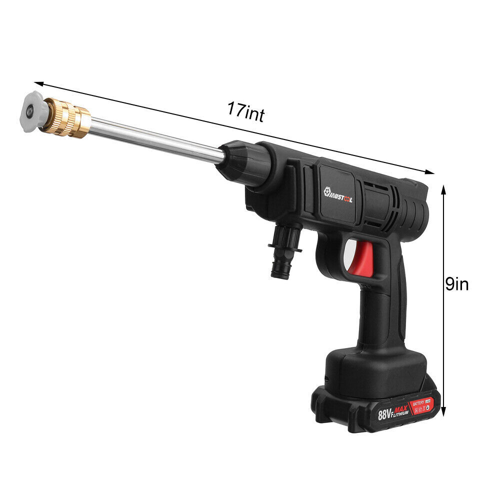 288VF Cordless Electric High Pressure Water spray gun Car Washer Cleaner Tool