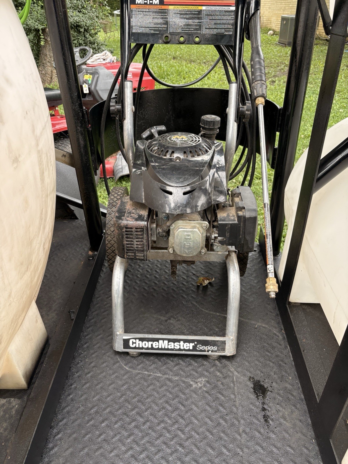 Mi-T-M ChoreMaster Gas Cold Water Pressure Washer Trailer w/ Hose Reel & Cleaner