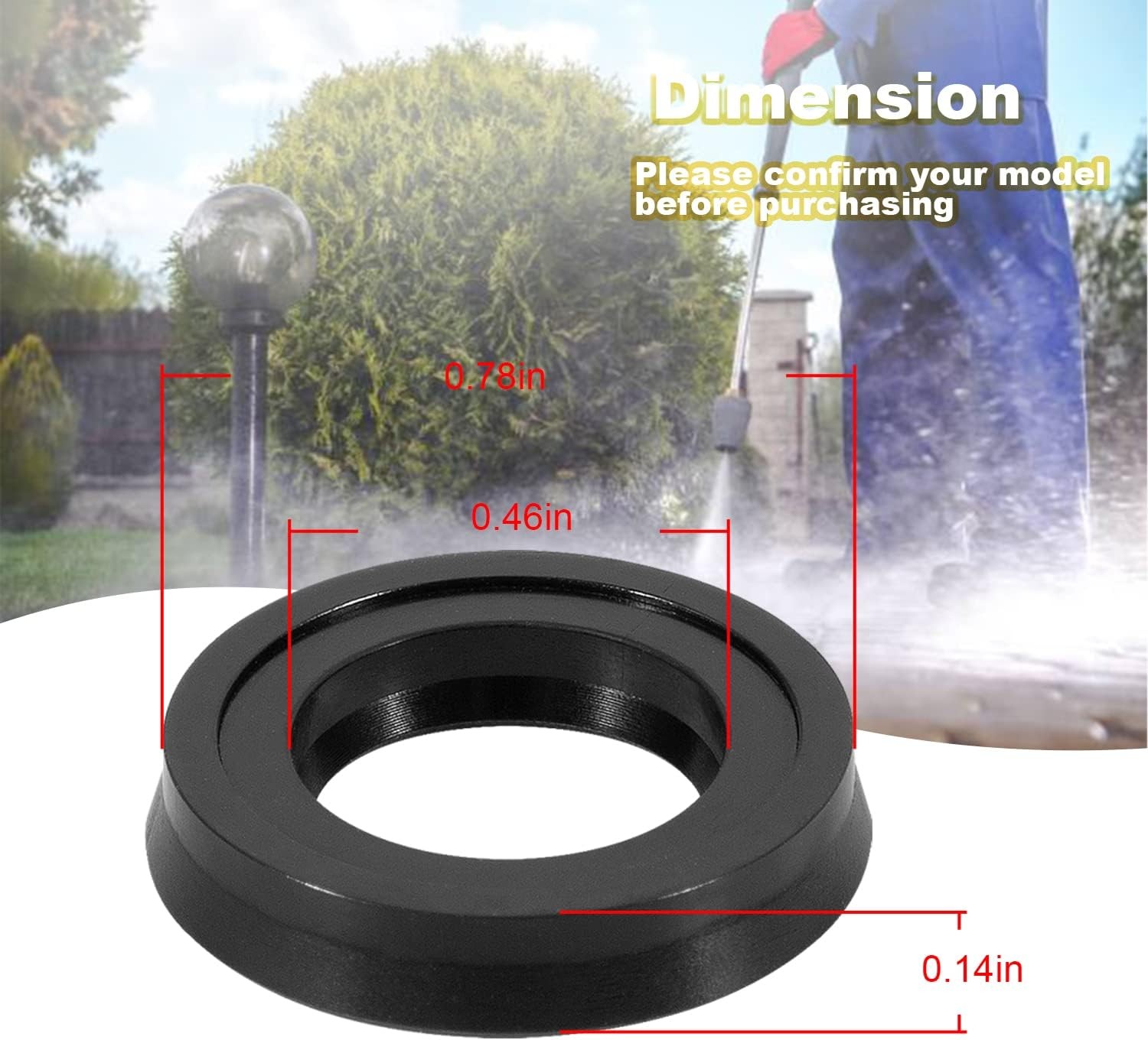 42122 High Pressure Washer Pump Water Seal For Annovi Reverberi Washer Pumps