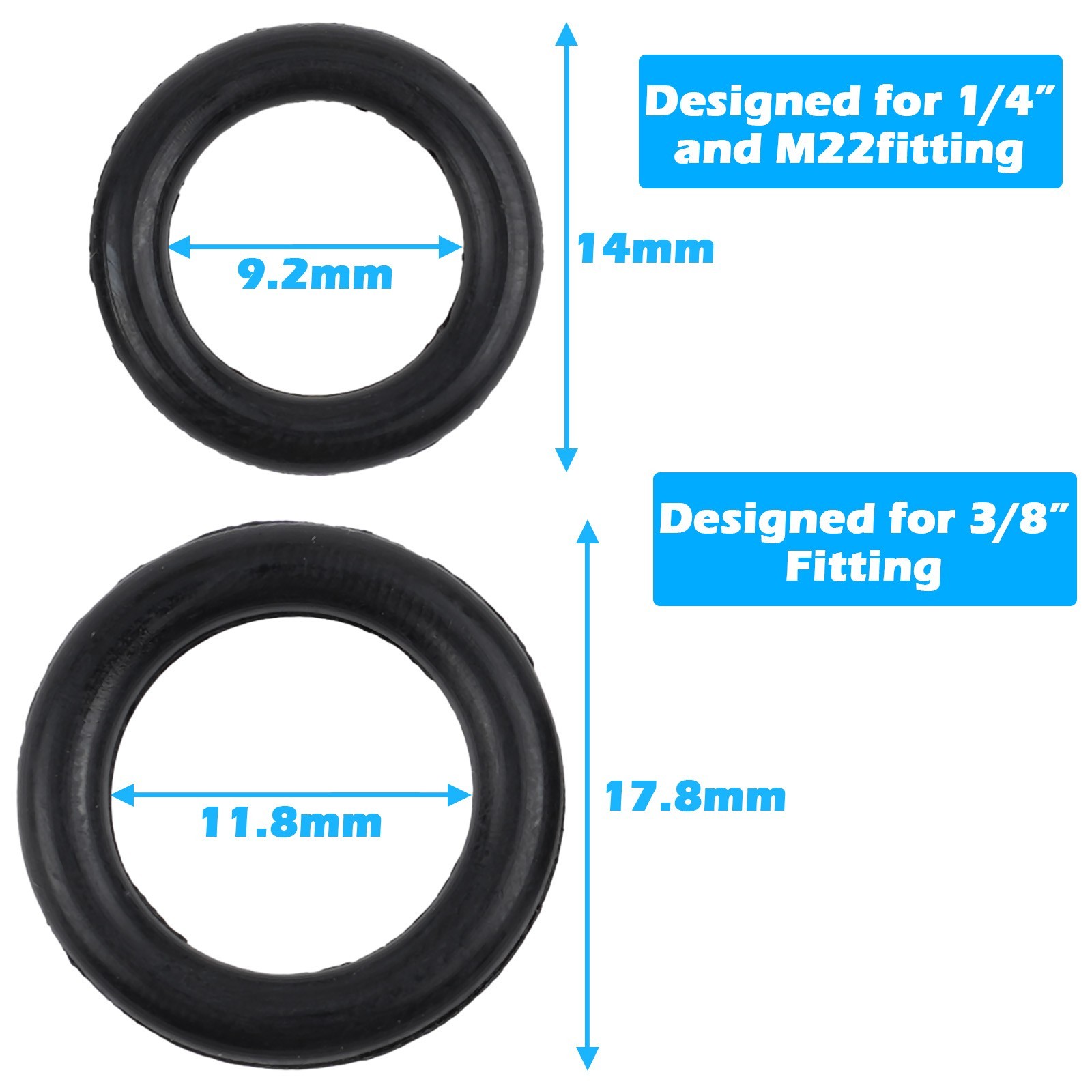 High Quality O-ring Pressure Washer Hose Ring Kit NBR Rubber O Rings Parts 1 Set