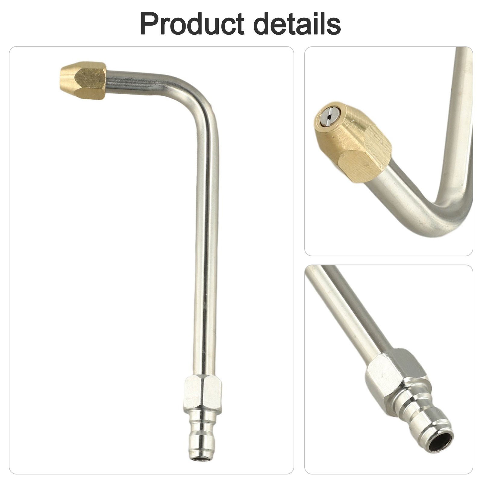 30°/90°/ U Shape Spray Wand Pressure Washer Lance Extension Tools 5000PSI Max.