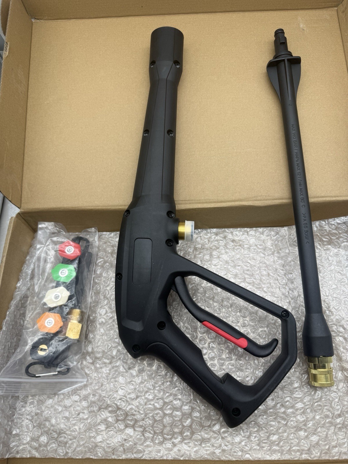 Pressure Washer Spray Gun, for Ryobi Pressure Washer Gun, w/Jet Wand & 5 Nozzle