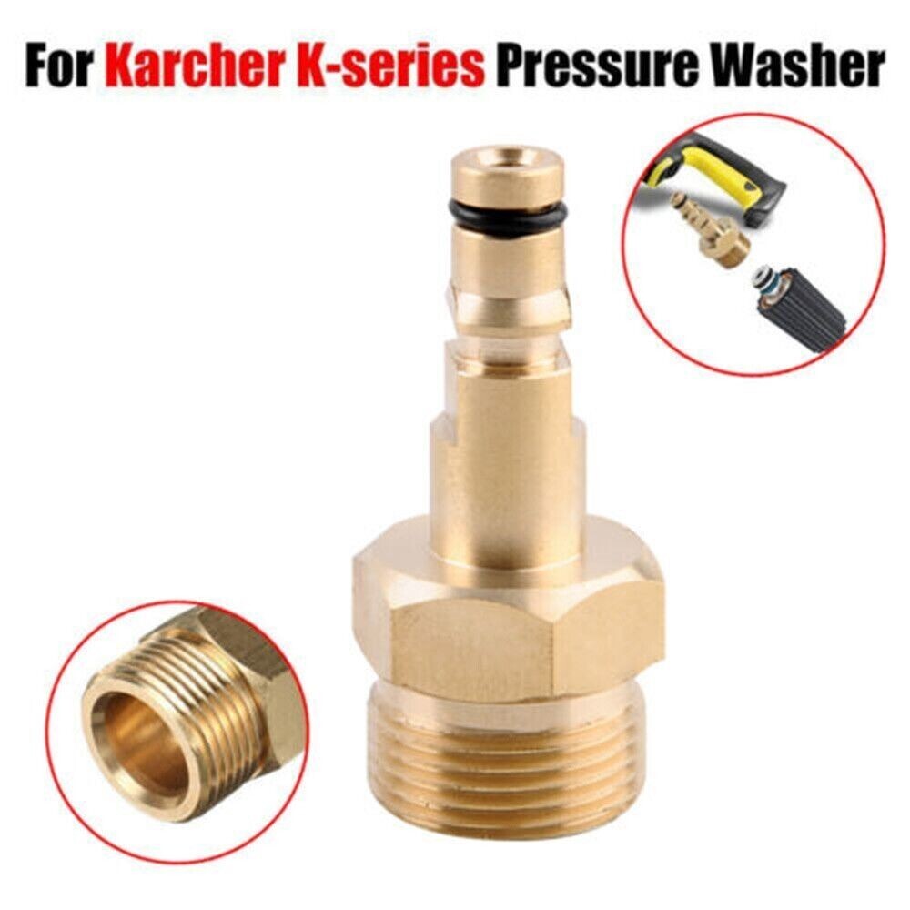 M22 14mm Hose Adapter Fits Karcher Pressure Washer Quick Connect Plug-in Nipple