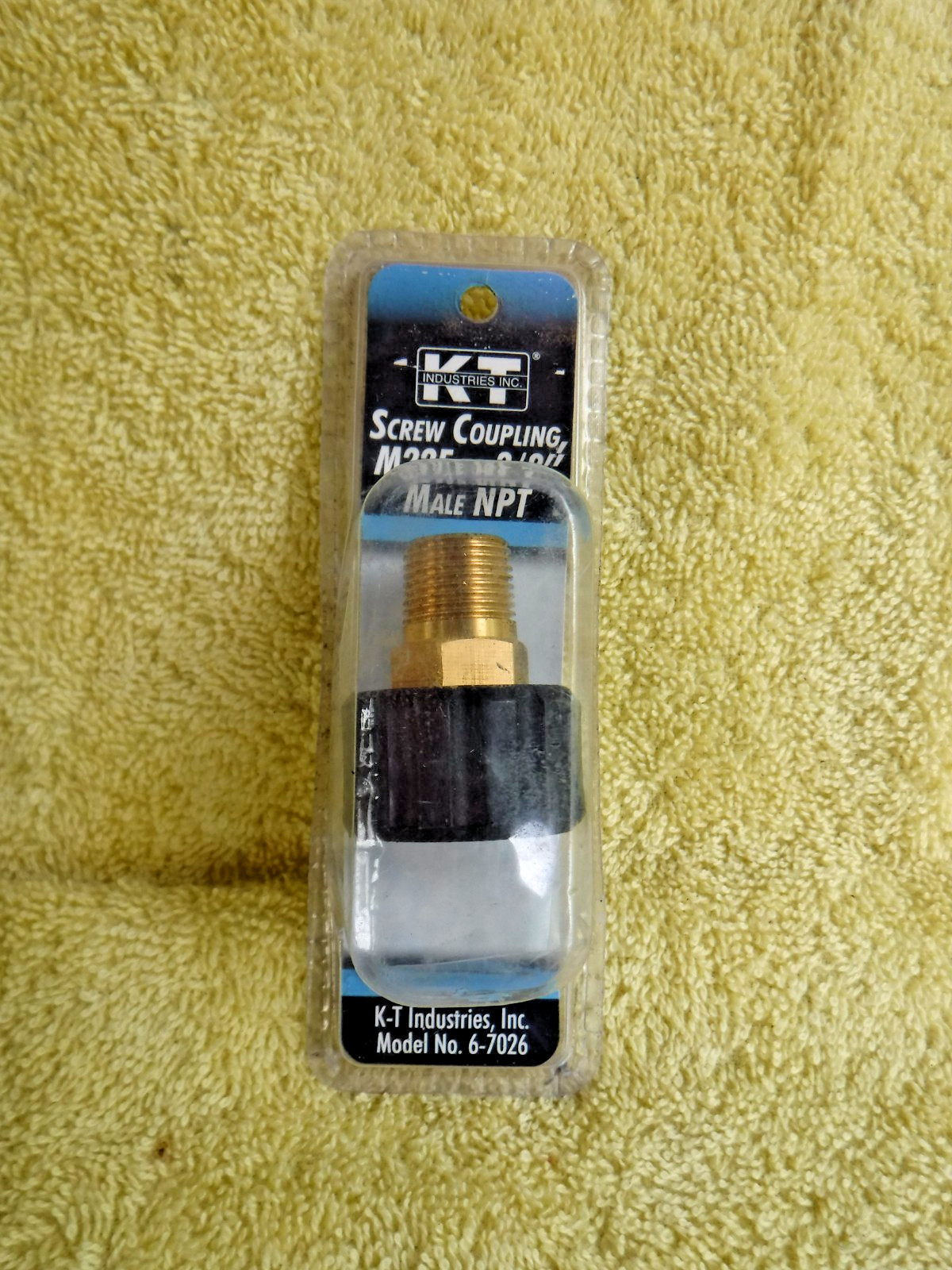 KT INDUSTRIES SCREW COUPLING M22F TO 3/8″ MALE NPT FOR HIGH PRESSURE CONNECTIONS