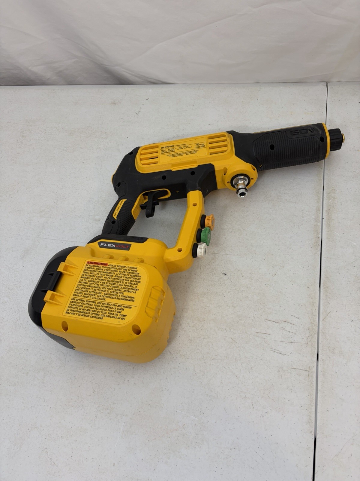 DEWALT FLEXVOLT 60V MAX 1000 PSI 1.0 GPM Power Cleaner TOOL ONLY DCPW1000