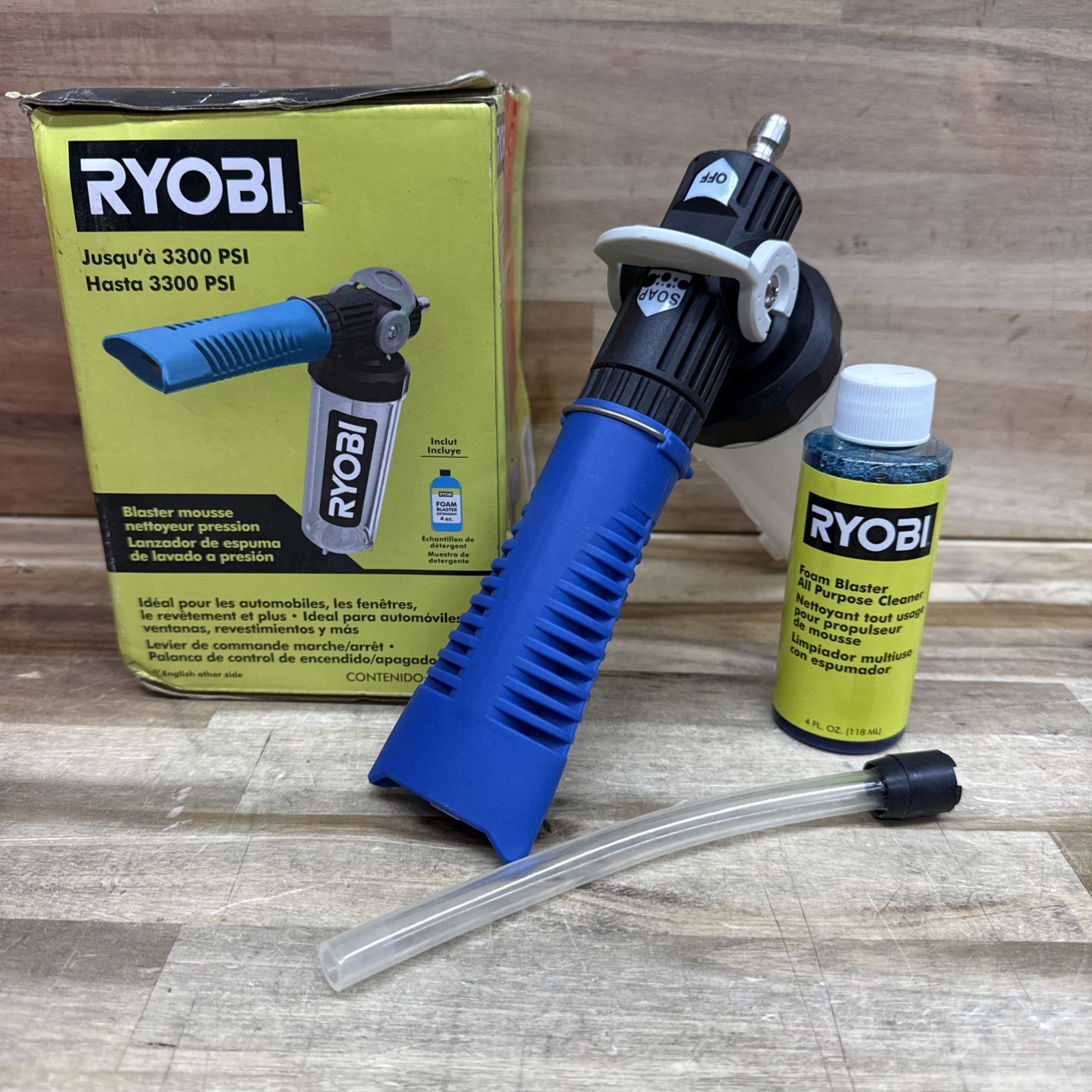 RYOBI Foam Blaster for Gas/Cordless Pressure Washers up to 3300 PSI – W10