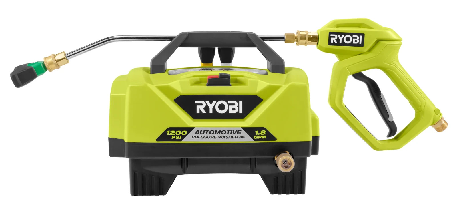 RYOBI 1200 PSI 1.8 GPM Cold Water Automotive Electric Pressure RY14AM12