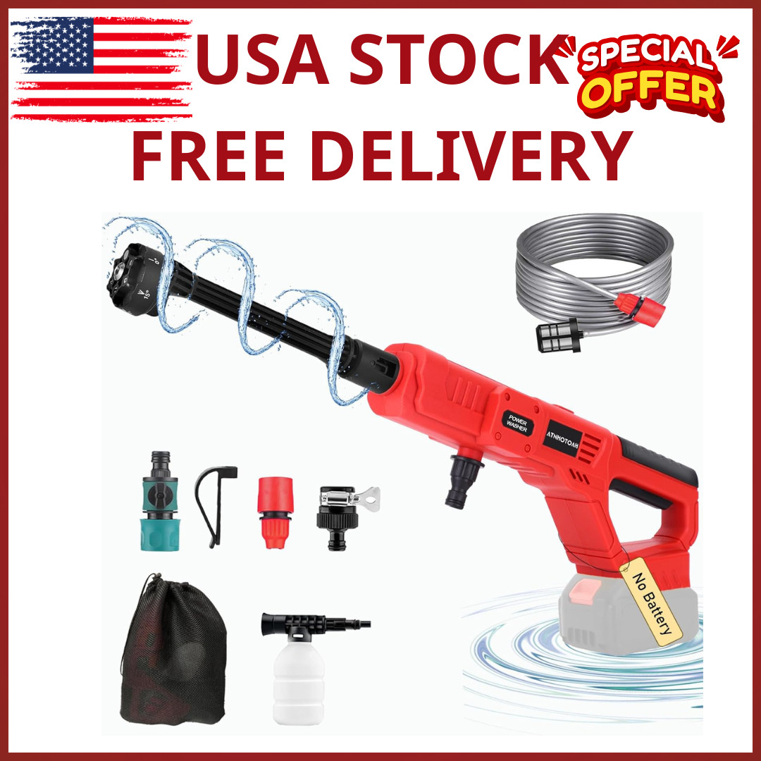 Cordless Pressure Washer for Milwaukee M18 Battery, Portable Cordless Power Wash