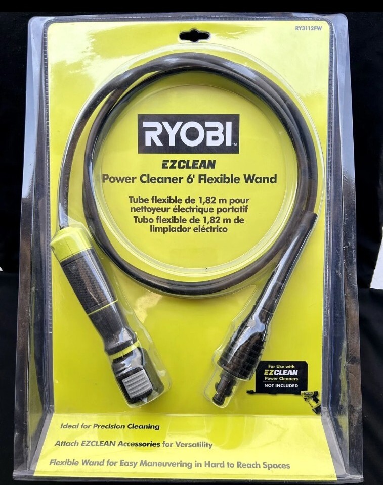 RYOBI EZCLEAN RY3112FW Power Cleaner 6′ Flexible Wand w/ Quick Connect System 🆕