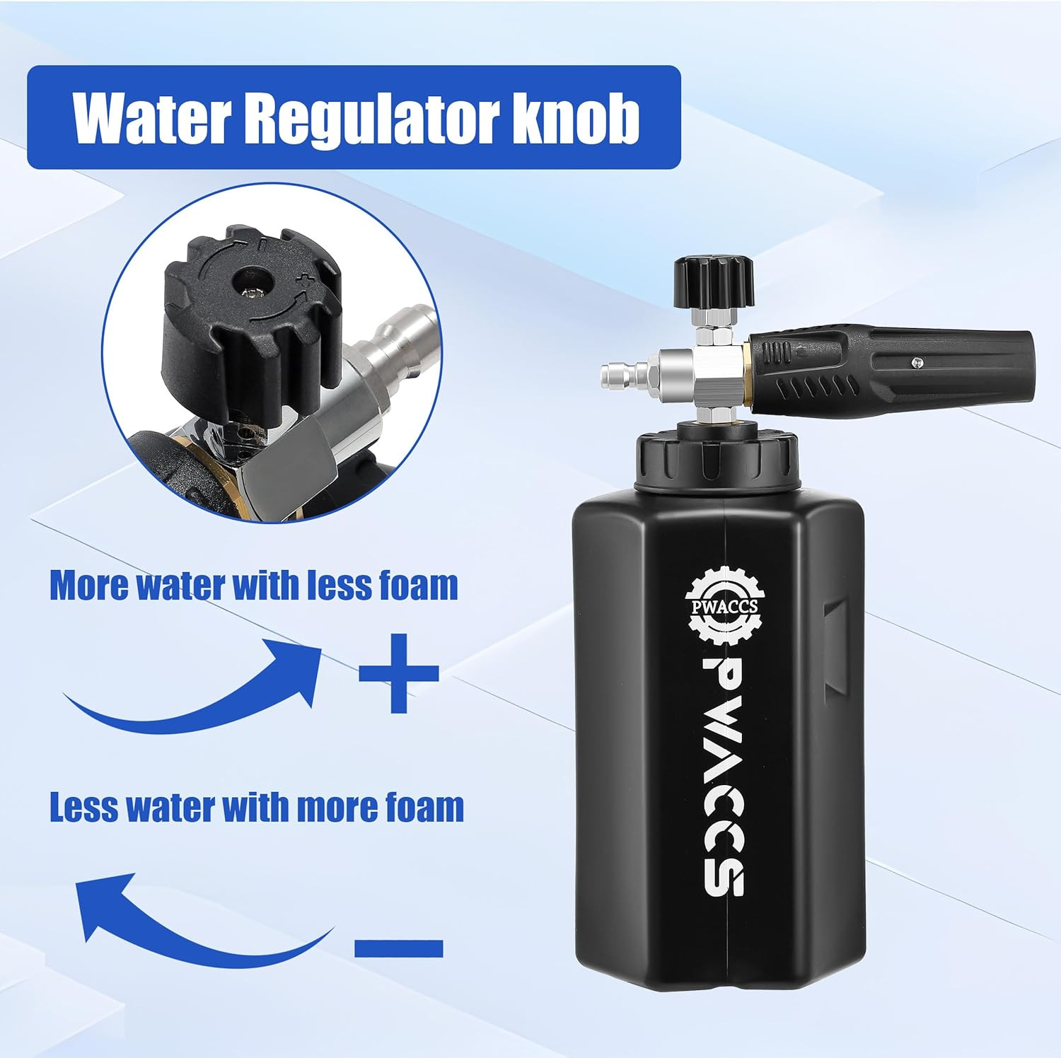 Pressure Washer Foam Cannon Dual Connector Accessory, Power Washer Double Tip At