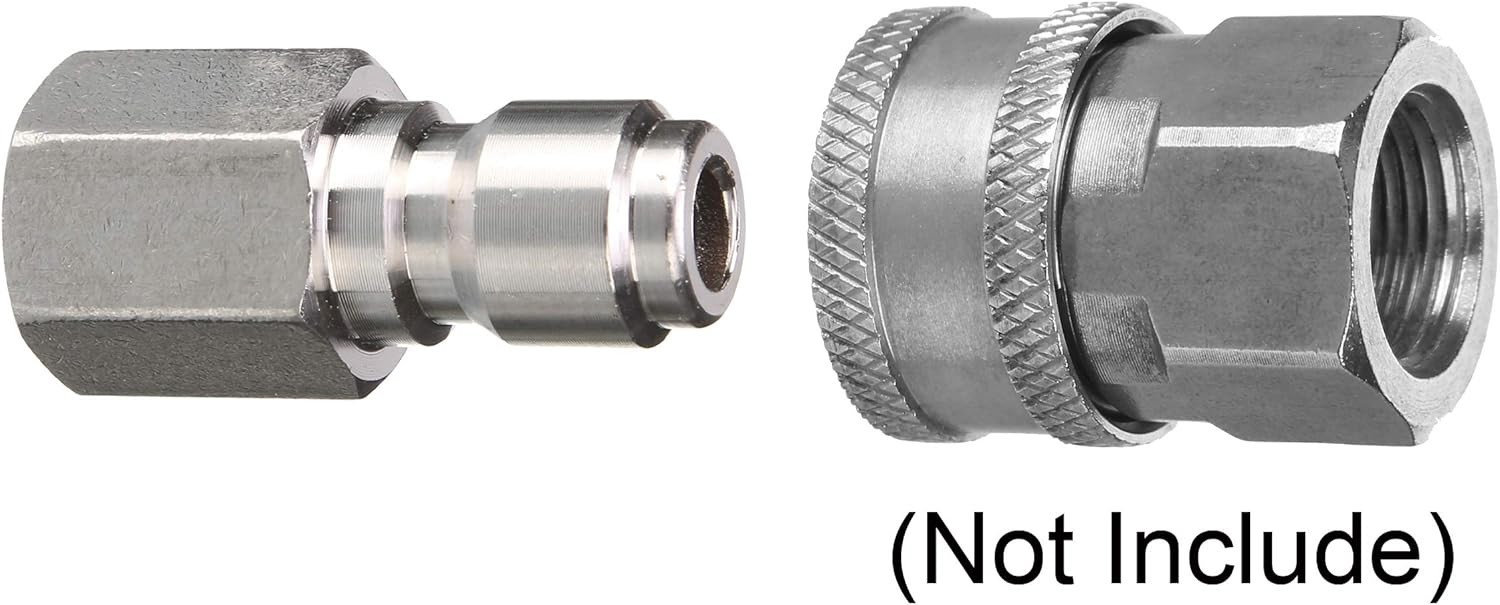 Reliable 5000 PSI Quick Connect Pressure Washer Fittings – 1/4 Inch, 2 Pieces