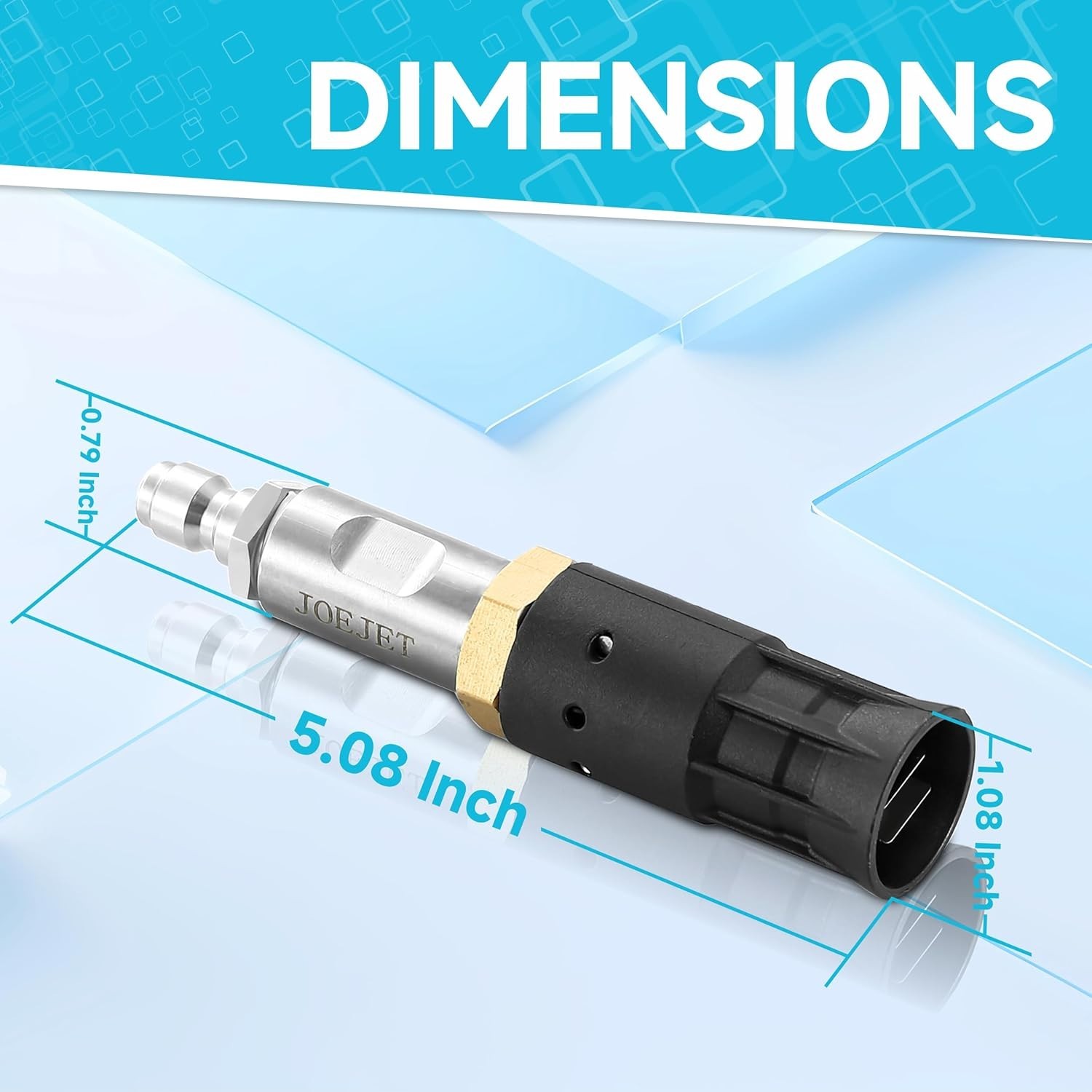 Adjustable Downstream Soft Wash Nozzle – 0 to 60 Degree