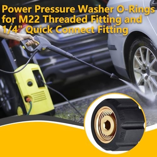 30 Pack Pressure Washer O Rings – Viton FKM Seals for 1/4″ & 3/8″ Couplers