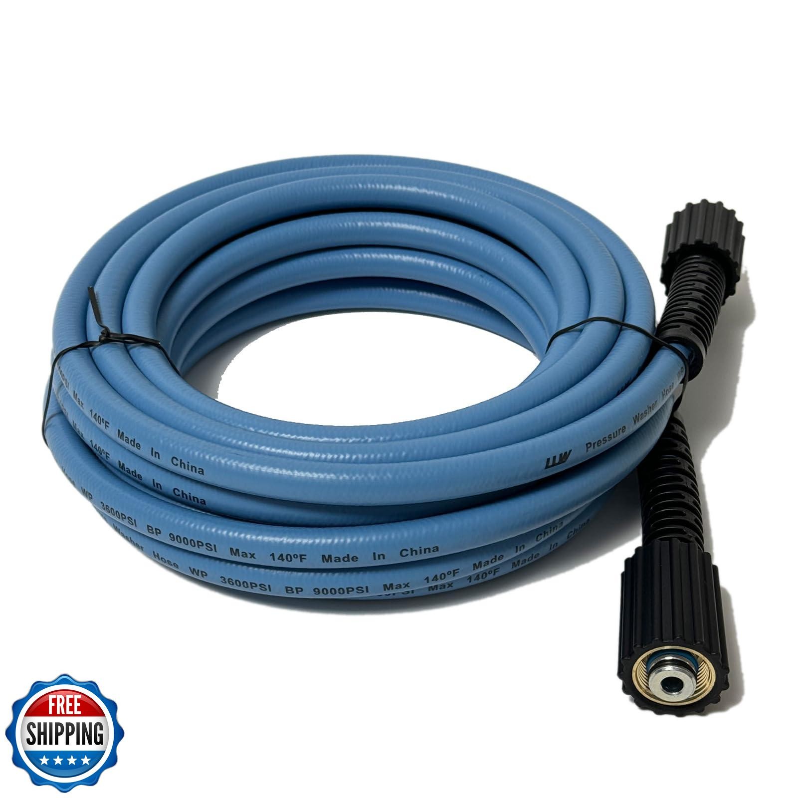 LULUW 25FT 1/4-inch High Pressure Washer Hose,3600PSI M22 14mm Replacement Po