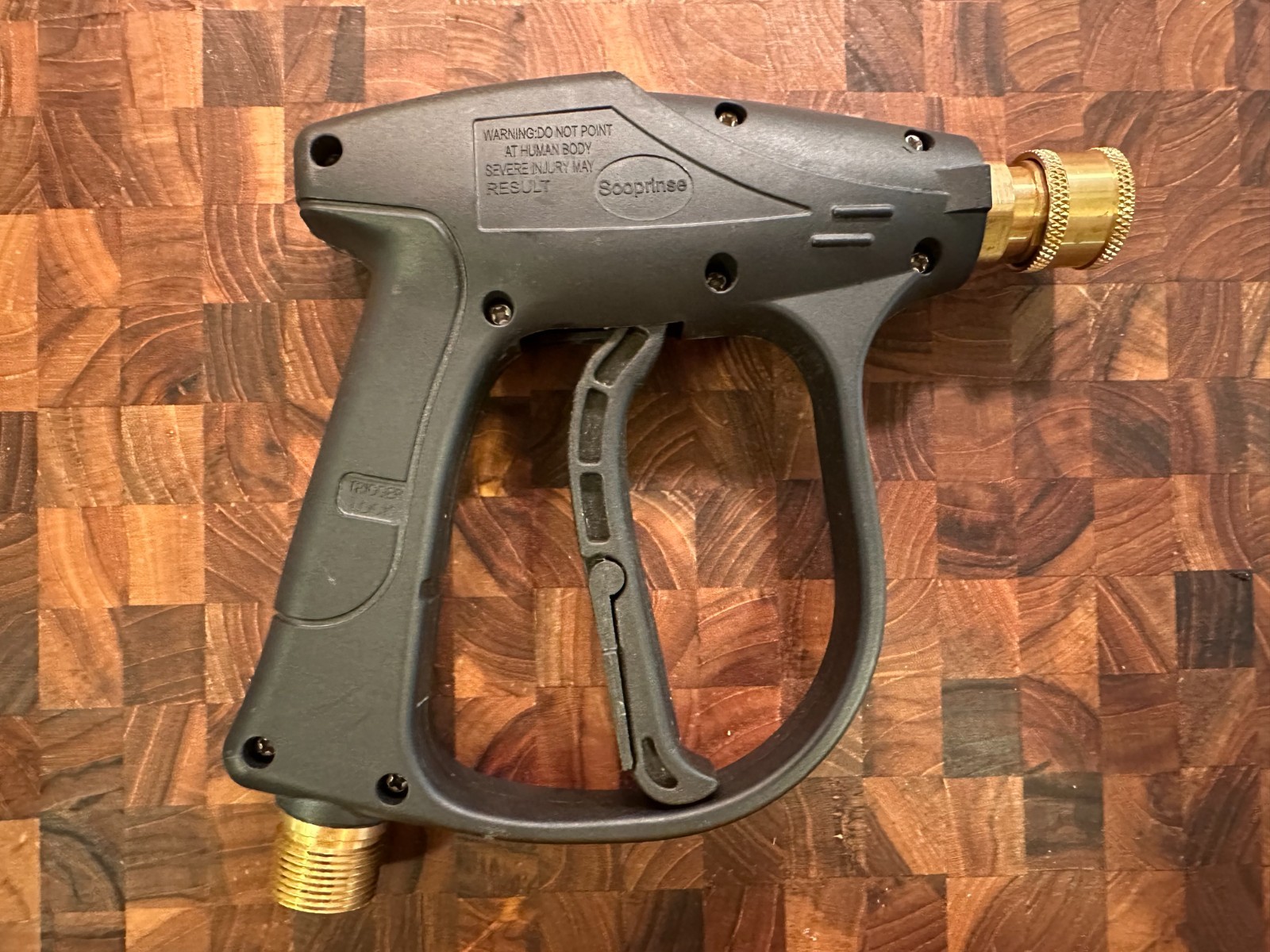 Sooprinse High Pressure Washer Gun 3000 PSI Max, Power Washer Short Gun with 1/4