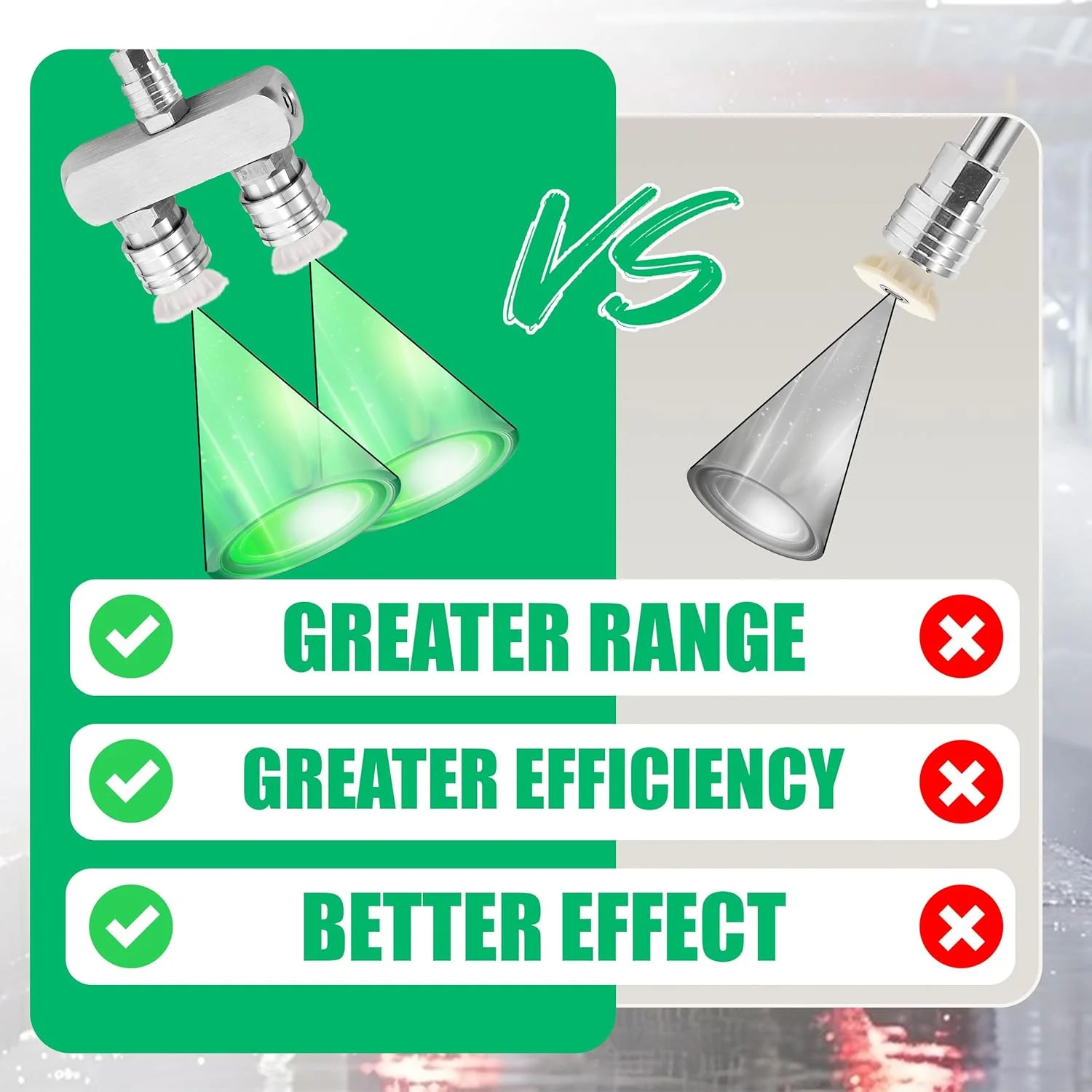 2-in-1 Pressure Washer Tips, Dual Pressure Washer Nozzle Tip with 8 Power Washer