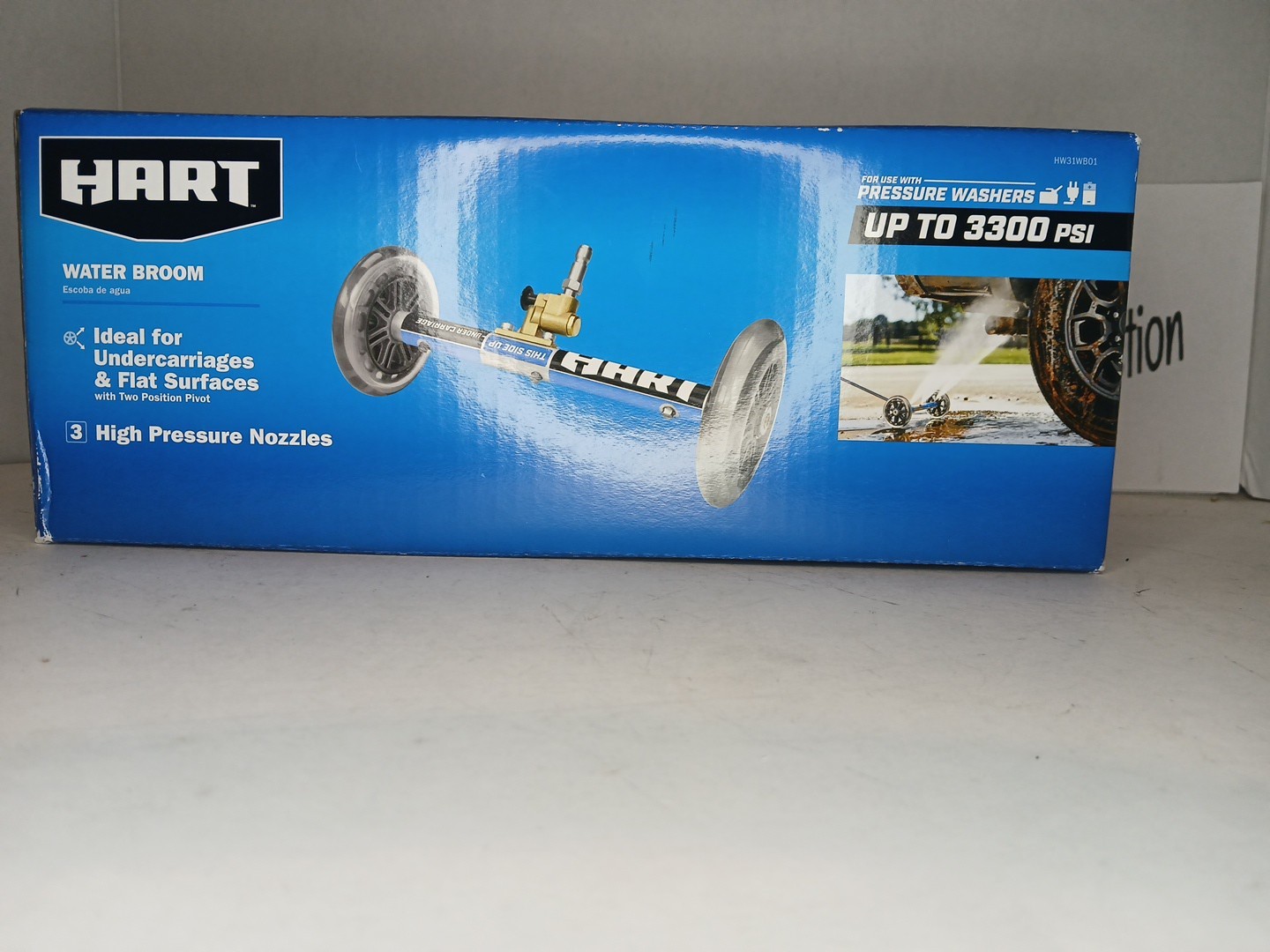 HART 11 ” Inch Water Broom Undercarriage Surface Cleaner Pressure Washer 3300psi